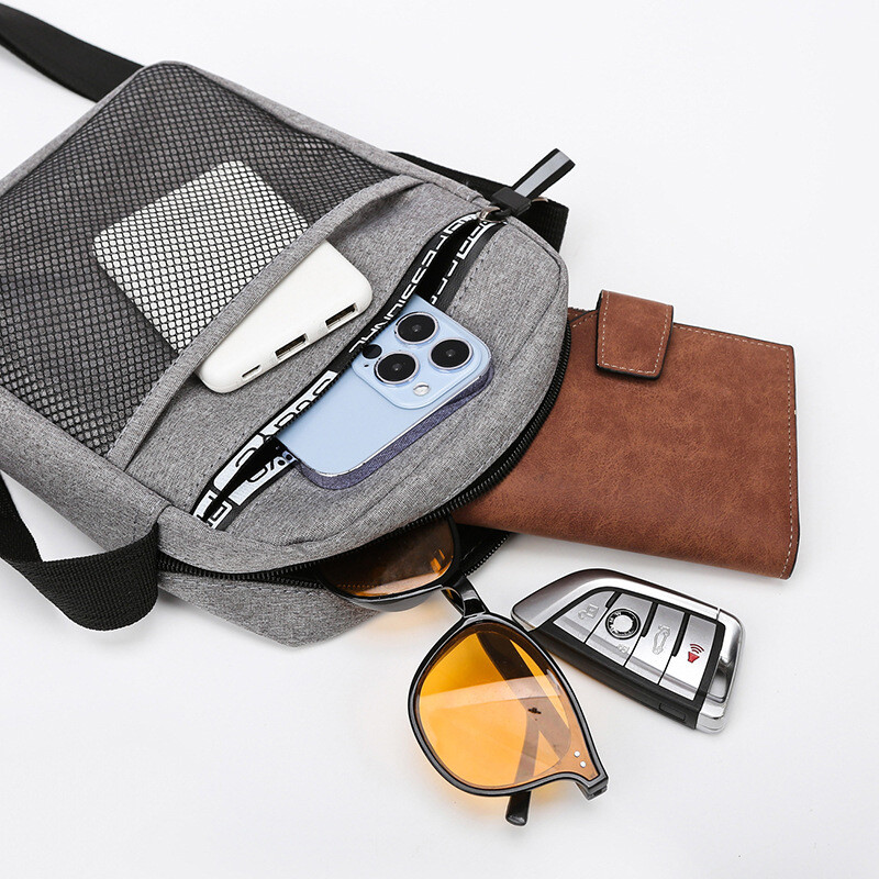 2023 férfi futártáska keresztben válltáskák divatos vászon alkalmi kézitáskák kis hevedercsomag munkához üzleti táska pénztárca