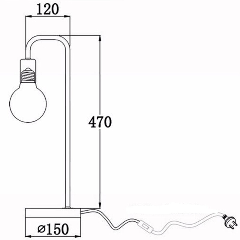 Fekete-fehér Loft Vintage asztali lámpa amerikai vidéki fa E27 Edison izzó Asztali lámpák Nordic fém asztali lámpatestek