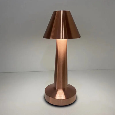 Fém érintőképernyős asztali lámpa Újratölthető vezeték nélküli dekoratív lámpa Étterem Hotel Bár Hálószoba Éjjeli lámpa