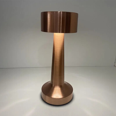 Fém érintőképernyős asztali lámpa Újratölthető vezeték nélküli dekoratív lámpa Étterem Hotel Bár Hálószoba Éjjeli lámpa