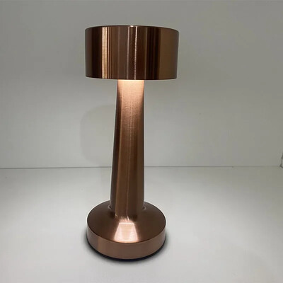 Fém érintőképernyős asztali lámpa Újratölthető vezeték nélküli dekoratív lámpa Étterem Hotel Bár Hálószoba Éjjeli lámpa