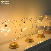 LED galda lampa ar USB/baterijām darbināms iekšpuses apgaismojuma armatūra Guļamistabas nakts nakts gaismas darbvirsmas dekorēšanai galda gaisma