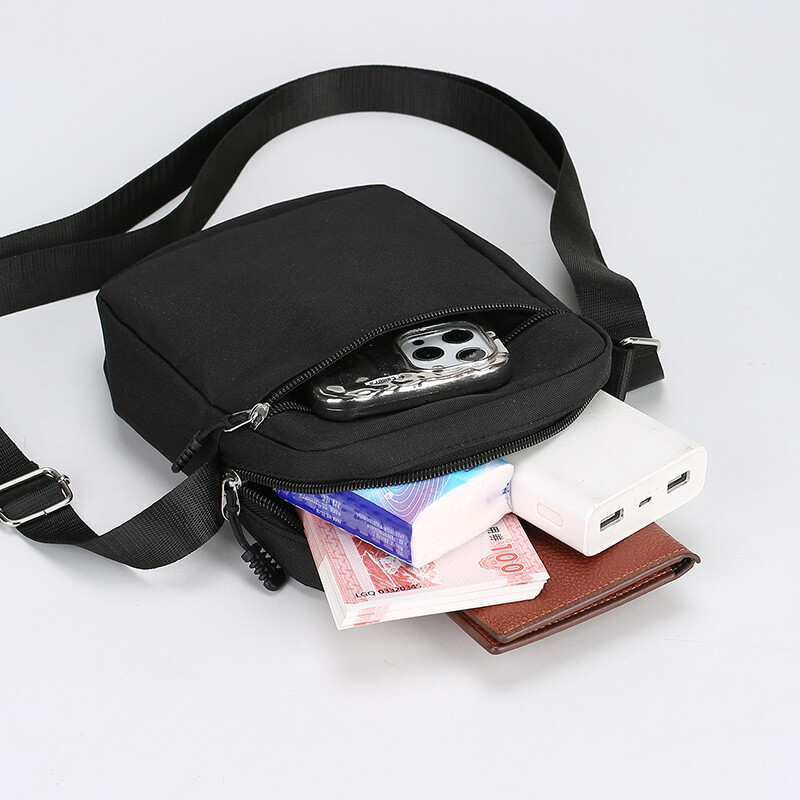 Vienkārša ikdienas mini Crossbody soma Vīriešu neilona maza plecu soma vīriešiem Oxford Messenger tālruņa sānu soma vīra krūšu komplekts