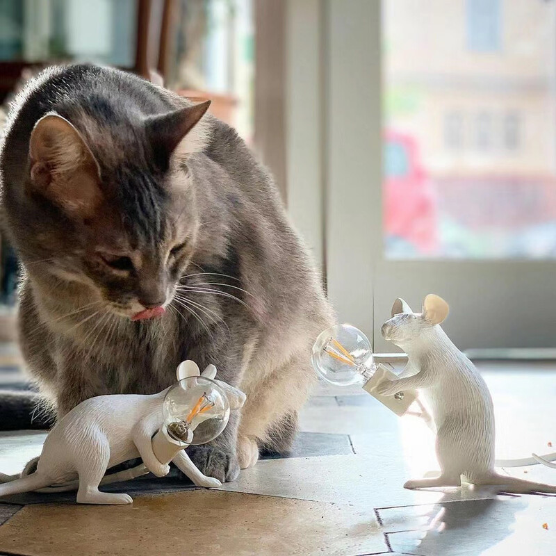 Mūsdienīga USB peles lampa LED nakts lampa Mājas istabas galdvirsma pie gultas nakts gaisma Mājas istabas dekors Apgaismojums Galda lampa Galda lampas kulons