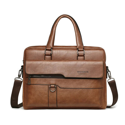 Férfi aktatáska laptop táska PU bőr vintage kézitáskák váll üzleti hordtáska Messenger táskák pénztárcák keresztben férfi