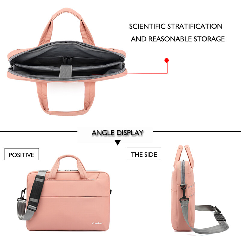 Laptop táska Vízálló nylon ügyvédi irodai táska férfi és női laptop válltáska kézitáska notebook hüvely tok embléma nyomtatása