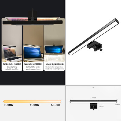 Led monitor lámpák sáv Érintő kapcsoló ívelt RGB képernyő függőlámpa tompított asztali lámpa munkához laptop számítógép LED lámpa