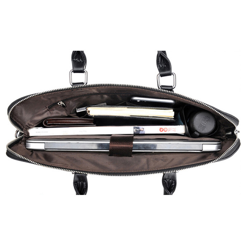 Visokokvalitetne muške aktovke Torba za 14 inčno prijenosno računalo Poslovne putne torbe Ručne torbe Kožne uredske torbe na rame za muškarce