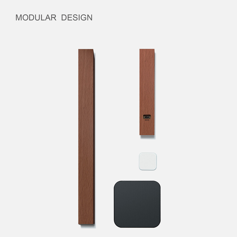 Lampă de masă din lemn Lampă de noptieră rotativă pentru dormitor Lampă de masă cu LED-uri pentru protecție a ochilor Lampă de masă de design Nordic Simplicity