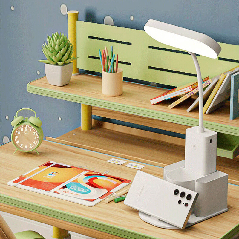 LED galda lampa 3 līmeņu aptumšojama pieskāriena nakts gaisma USB uzlādējama acu aizsardzības salokāma galda lampa guļamistabas gultai