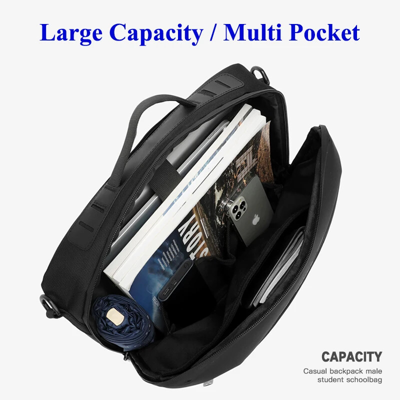 OZUKO Ipad táska Férfi válltáska Vízálló Oxford Férfi Utazási Táskák Alkalmi 13 14 15,6 hüvelykes Notebook Laptop Táska Kézitáska