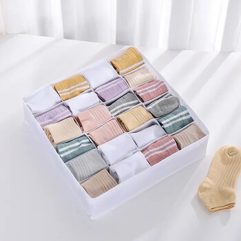 Socks Organizer Εσώρουχα Σουτιέν Κουτί αποθήκευσης Ντουλάπι Συρτάρι Organizer Για Γραβάτες Ρούχα Ντουλάπα Οργάνωση Ρούχα Διαχωριστικό Ντουλάπας