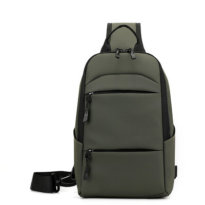 Najnovija muška vodootporna USB torba za prsa, višenamjenska najlonska torba za preko ramena, torba za preko ramena Messenger škrinja, putni paket za kratka putovanja za muškarce