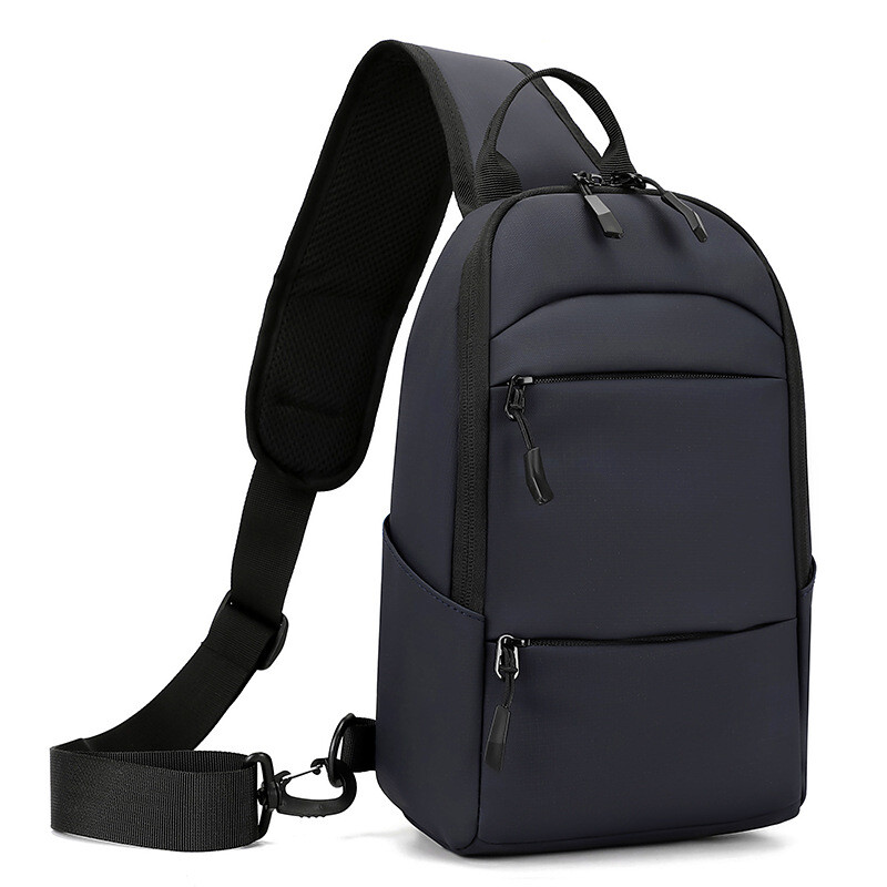 Najnovija muška vodootporna USB torba za prsa, višenamjenska najlonska torba za preko ramena, torba za preko ramena Messenger škrinja, putni paket za kratka putovanja za muškarce