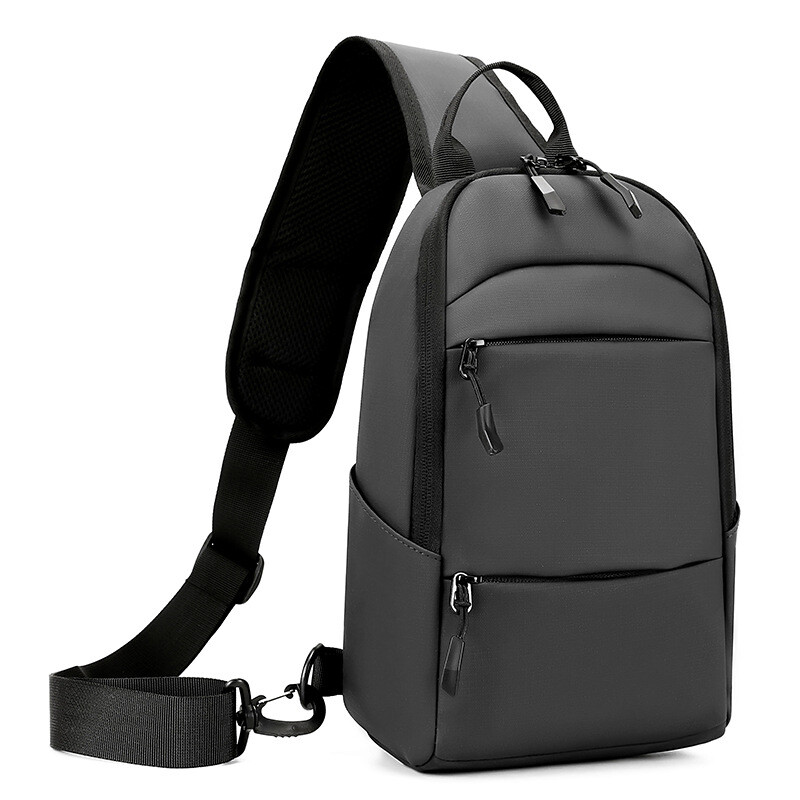Najnovija muška vodootporna USB torba za prsa, višenamjenska najlonska torba za preko ramena, torba za preko ramena Messenger škrinja, putni paket za kratka putovanja za muškarce