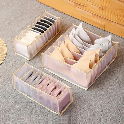 Ühiselamu kapi organiseerija aluspesu sokkide jaoks Kodus Eraldi hoiukarp 30 võre rinnahoidja hoiukoht Kokkupandav sahtliga hoiukarp