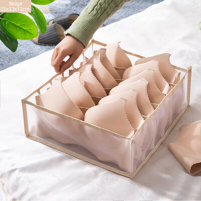 Ühiselamu kapi organiseerija aluspesu sokkide jaoks Kodus Eraldi hoiukarp 30 võre rinnahoidja hoiukoht Kokkupandav sahtliga hoiukarp