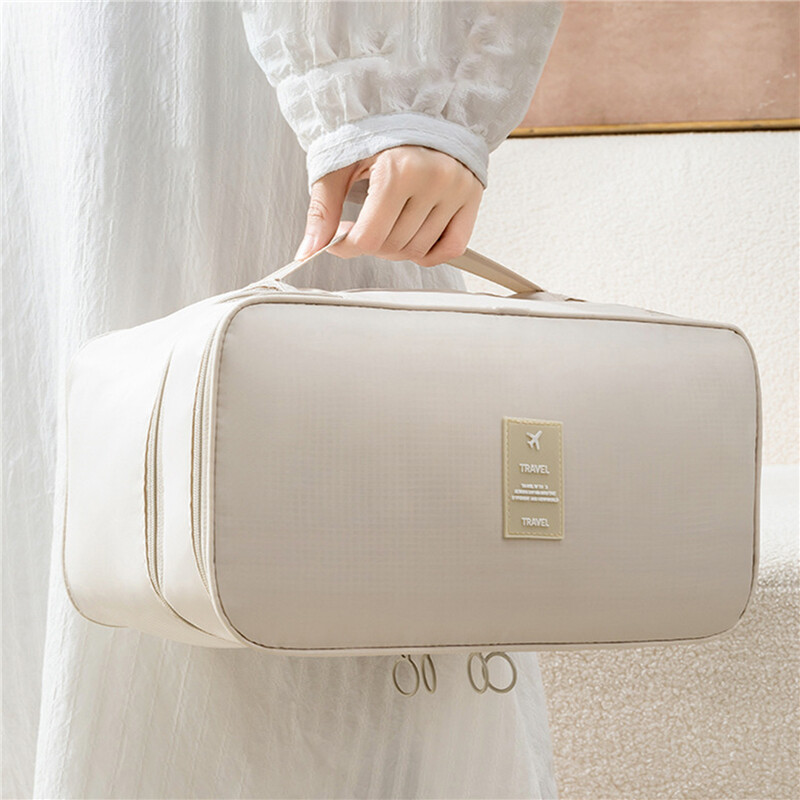 Hordozható fehérnemű melltartó táska Többfunkciós utazásszervezők Többrétegű piperecikkek csomagoló kocka