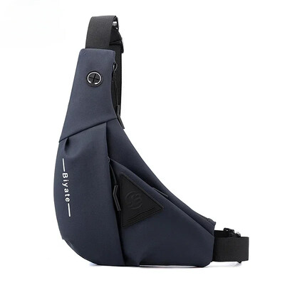 Vīriešu plecu soma ūdensizturīgs USB Oxford Crossbody Bag Sling daudzfunkcionāls īso ceļojumu kurjera komplekts vīriešu rokassomām