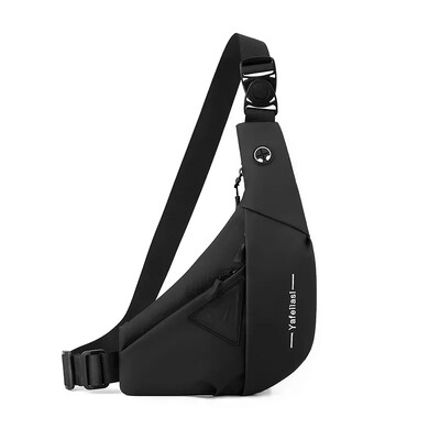 Férfi válltáska Vízálló USB Oxford Crossbody Bag Sling Multifunkciós Rövid utazási Messenger mellkasi csomag férfi kézitáskákhoz