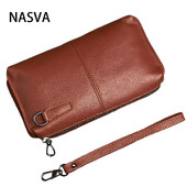 NASVA Δερμάτινες ανδρικές τσάντες συμπλέκτη Τσάντες μακριές τσάντες τηλεφώνου Γυναικείες τσάντες συμπλέκτη Πορτοφόλι νομισμάτων Τσάντα πιστωτικής κάρτας Γυναικείο πορτοφόλι