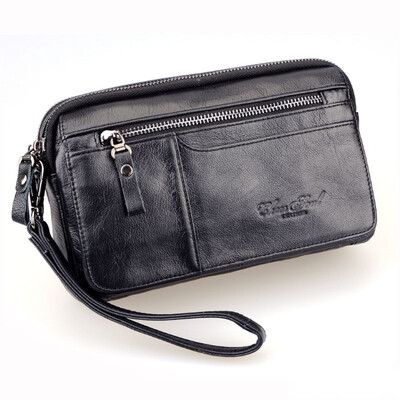 Muška torbica od prave kože Poslovni novčanik Novčanik Prava koža Ručne torbe za novac Torbica Novčanici Torba