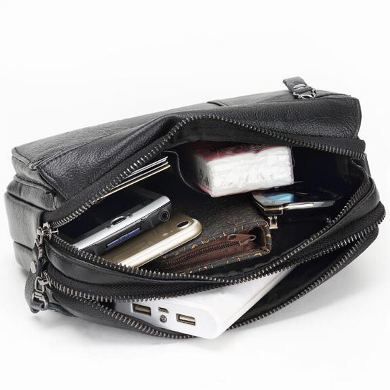 Muška torbica od prave kože Poslovni novčanik Novčanik Prava koža Ručne torbe za novac Torbica Novčanici Torba