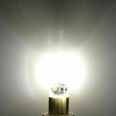 10vnt G4 Mini LED lemputės 2W silikoninė lempa 3014SMD 12V 220V LED šviesa šalta/neutrali/šiltai balta lemputė namų šviestuvui