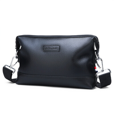 Pochette pentru bărbați Geantă de mână din piele naturală Geantă de umăr multifuncțională din piele moale de vacă Geantă de bărbați la modă Poșetă de portofel