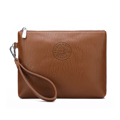 Új üzleti stílusú férfi kuplung nagy pénztárca puha PU bőr férfi karkötő csomag táska Elegáns szabadidő Stílusos kézitáskák ajándéktasak