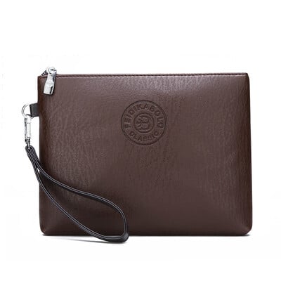 Új üzleti stílusú férfi kuplung nagy pénztárca puha PU bőr férfi karkötő csomag táska Elegáns szabadidő Stílusos kézitáskák ajándéktasak