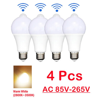 E27 LED judesio jutiklio lemputė LED lemputė PIR jutiklio lemputė Automatinis įjungimas / išjungimas Naktinė šviesa verandos laiptams Garažo apsaugos žibintai