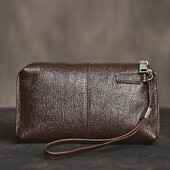 Férfi valódi bőrből készült nagy kapacitású kuplungtáska felső rétegű marhabőr kézitáska alkalmi puha bőr hosszú pénztárca mobiltelefon táska