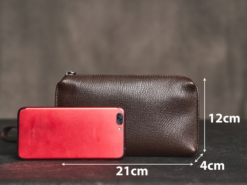 Férfi valódi bőrből készült nagy kapacitású kuplungtáska felső rétegű marhabőr kézitáska alkalmi puha bőr hosszú pénztárca mobiltelefon táska