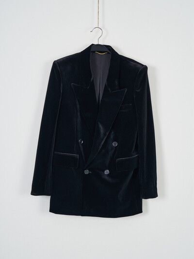 Vintage elegants, melns samta uzvalks sieviešu 2023. gada rudens/ziemas žakete + šauri pieguļoša veste + taisnas bikses, moderns trīsdaļīgs komplekts