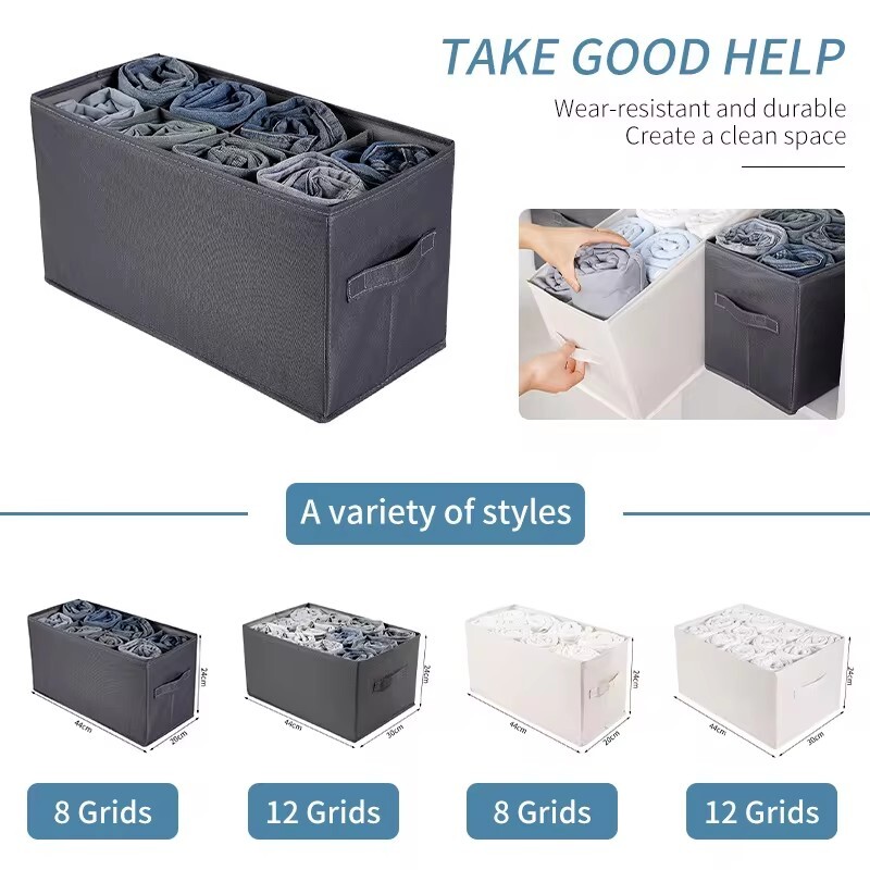 Blugi Dulapuri Organizator haine Pantaloni Cutie de depozitare Dulapuri Organizator Sertare Lenjerie intima Sosete Tricou Garderoba Organizatoare de depozitare