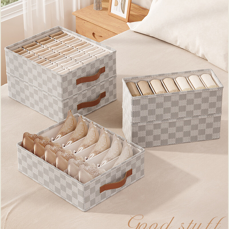 Sklopivi organizator za donje rublje Ormari Ladica Kutija za pohranu donjeg rublja Grudnjak Kutija za čarape Pretinac za ormar Organizatori za pohranu odjeće