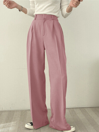 Sieviešu uzvalks jakas bikšu komplekts ar pilnām piedurknēm, vienrindas bikses, viengabalains, elegants uzvalks piepilsētas mētelis 2023. gada rudens ziemas apģērbs