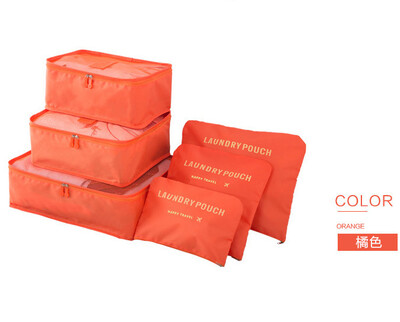 Ceļojumu uzglabāšanas soma sešdaļīga čemodāna apģērbu un apakšveļas šķirošanas soma Ceļojumu četru daļu apģērbu uzglabāšanas soma