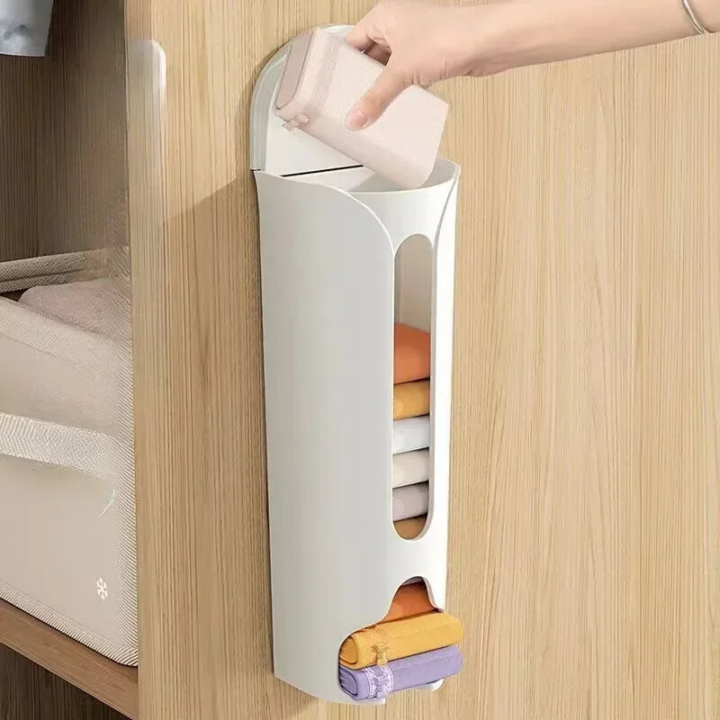 Mājas Sienas Apakšveļas Organizators Skapis Apakšveļa Zeķu Organizators Virtuve Atkritumu maiss Glabāšanas Kaste Dozators Zeķu Uzglabāšana