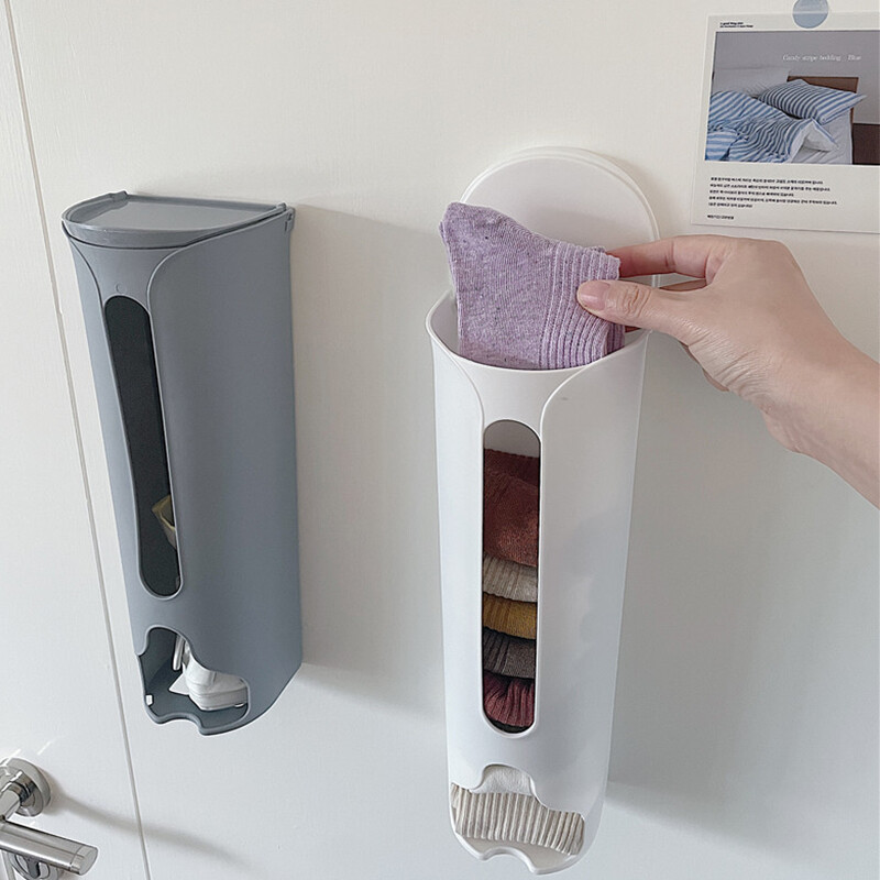 Organizator de lenjerie intimă pentru agățat pe perete, cutie de depozitare pentru șosete, chiloți, dulap de lenjerie de corp, dozator de depozitare pentru dormitor