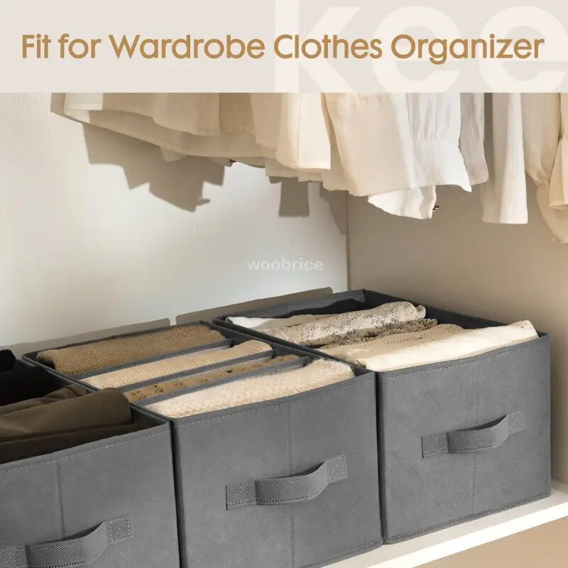 Apģērbu organizēšanas sistēma Apakšveļas atvilktņu organizators Uzglabāšanas kaste Salokāma Skapja Atvilktne Glabāšana Apakšbiksēm Zeķes Krūšturis