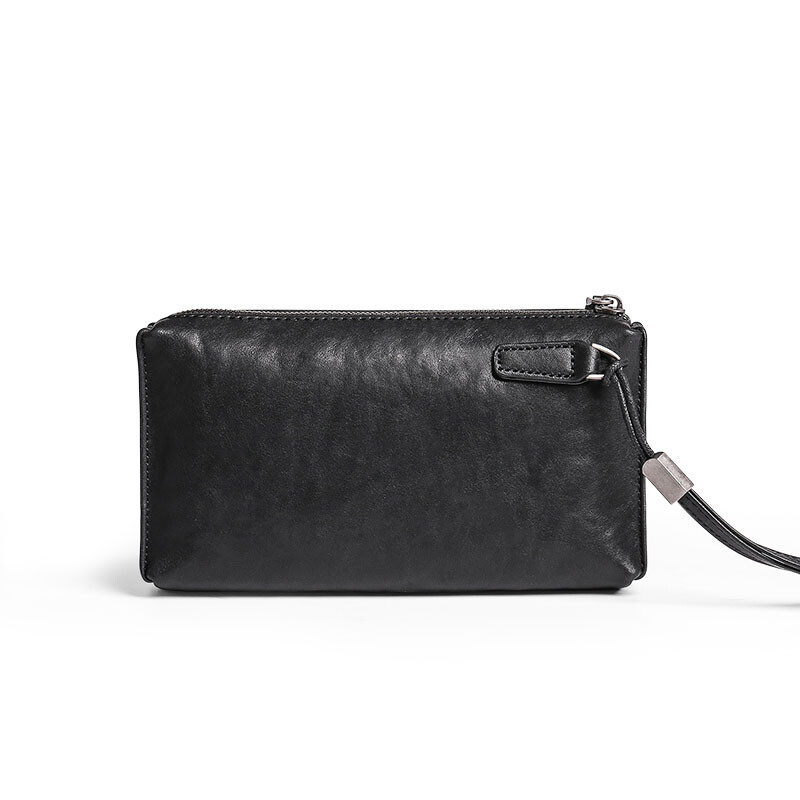 AETOO muške kožne torbice, dugi novčanici od meke kože, spojke od biljno štavljene kože