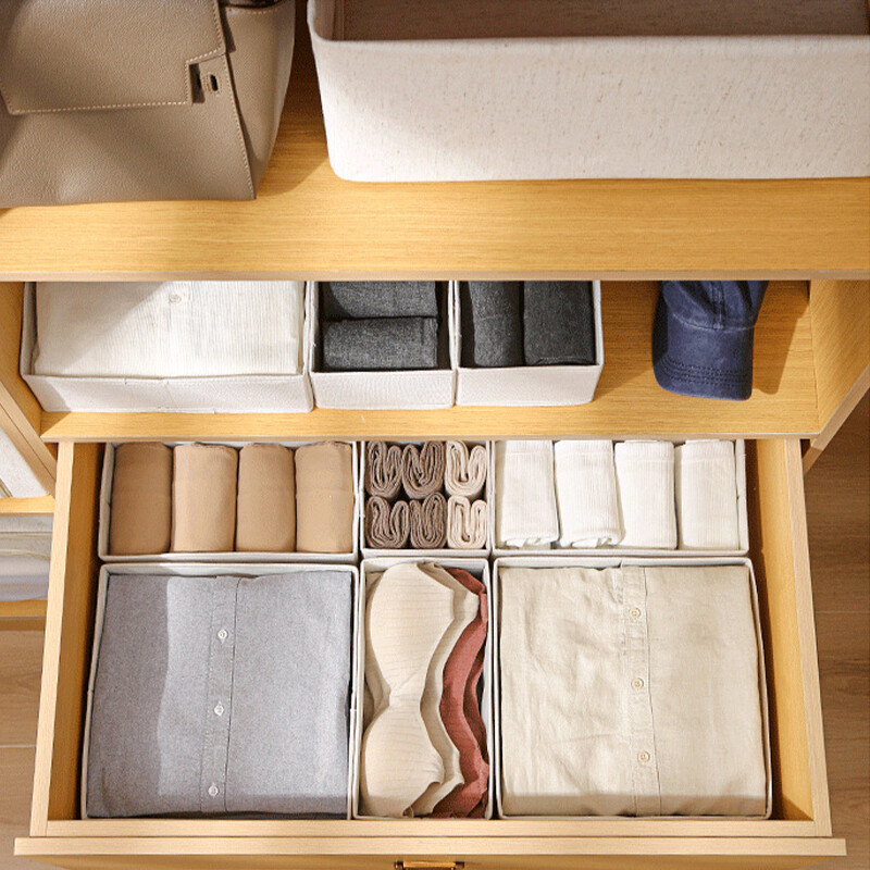 Organizator za odjeću Kutija za pohranu Donje rublje Grudnjak Čarape Ormarić Organizator za ladice Košara za pohranu majica Organizatori za pohranu garderobe