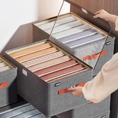 1-2Gb Oxford Cloth Box Glabāšanas nodalījums Glabāšanas Grozs Organizators Apakšveļai Salokāmas Drēbju Kastes Organizatori Apģērbs Sākums