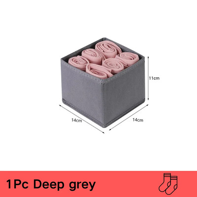 3 kom/1 set Kutija za pohranu donjeg rublja Sklopiva netkana kutija za pohranu Šesterodijelni set donjeg rublja Grudnjak Čarape Ladica Završna kutija za pohranu