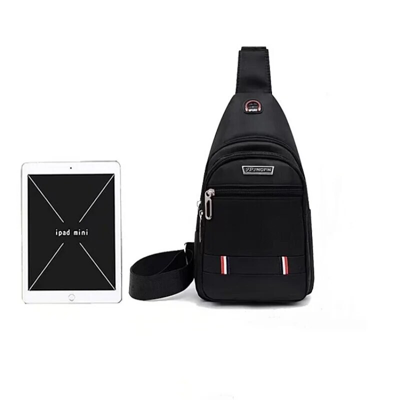 Moda Călătorie în aer liber Bărbați CrossBorder Piept mic Geantă de umăr din poliester Trend Leisure.