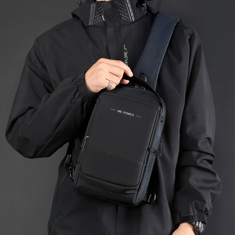 Rucsac cu port de încărcare USB, cu port de încărcare USB, pentru bărbați, geantă de nailon pentru bărbați, pentru bărbați.