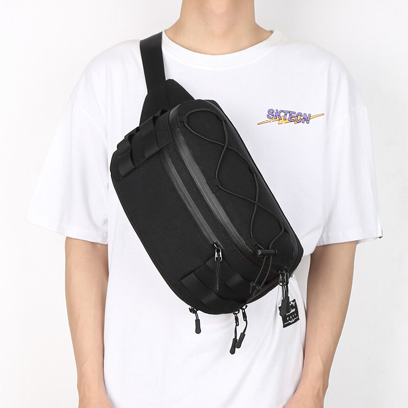 OZUKO Ručne torbe Muška prsa Torba protiv krađe Torbe na rame Muška USB remen za punjenje Putna vodootporna torba preko ramena