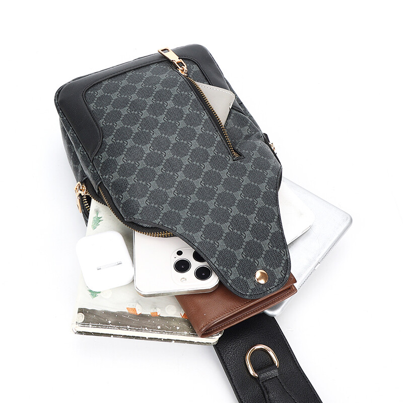 Τσάντες στήθους ανδρικές τσάντες χιαστί Γυναικείες τσάντες σφεντόνα Πακέτο στήθους σε εξωτερικούς χώρους Τσάντα ώμου σύντομου ταξιδιού